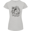 Old Sailor White Shark Octopus Captain Womens Petite Cut T-Shirt Sports Grey
