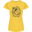 Old Sailor White Shark Octopus Captain Womens Petite Cut T-Shirt Yellow