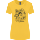Old Sailor White Shark Octopus Captain Womens Wider Cut T-Shirt Yellow