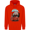 Old School 80s Music Cassette Retro 90s Childrens Kids Hoodie Bright Red