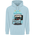 Old School 80s Music Cassette Retro 90s Childrens Kids Hoodie Light Blue