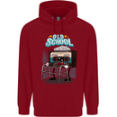 Old School 80s Music Cassette Retro 90s Childrens Kids Hoodie Red