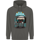 Old School 80s Music Cassette Retro 90s Childrens Kids Hoodie Storm Grey