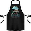 Old School 80s Music Cassette Retro 90s Cotton Apron 100% Organic Black