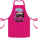Old School 80s Music Cassette Retro 90s Cotton Apron 100% Organic Pink