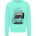 Old School 80s Music Cassette Retro 90s Kids Sweatshirt Jumper Peppermint