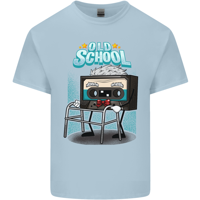 Old School 80s Music Cassette Retro 90s Kids T-Shirt Childrens Light Blue