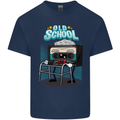 Old School 80s Music Cassette Retro 90s Kids T-Shirt Childrens Navy Blue