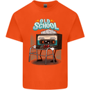 Old School 80s Music Cassette Retro 90s Kids T-Shirt Childrens Orange