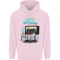 Old School 80s Music Cassette Retro 90s Mens 80% Cotton Hoodie Light Pink