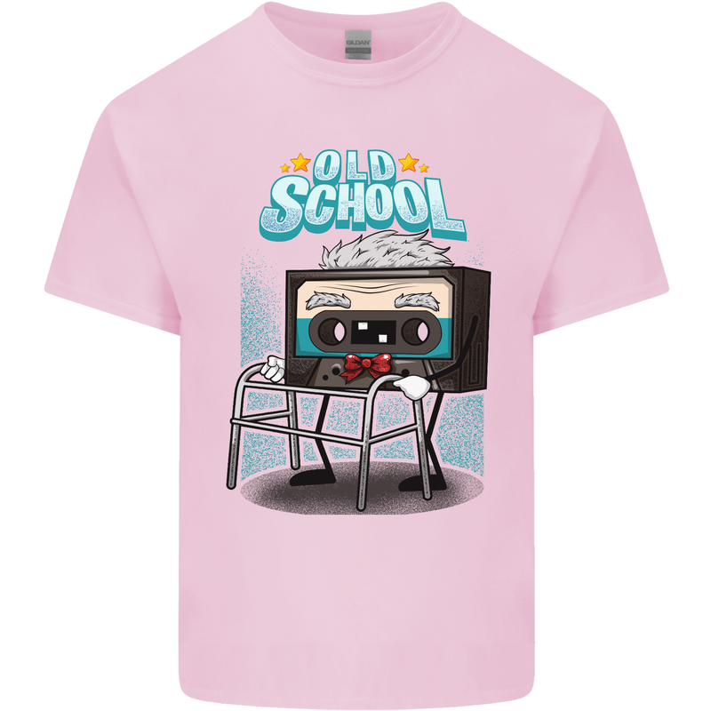Old School 80s Music Cassette Retro 90s Mens Cotton T-Shirt Tee Top Light Pink