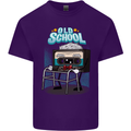 Old School 80s Music Cassette Retro 90s Mens Cotton T-Shirt Tee Top Purple