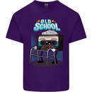 Old School 80s Music Cassette Retro 90s Mens Cotton T-Shirt Tee Top Purple
