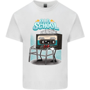 Old School 80s Music Cassette Retro 90s Mens Cotton T-Shirt Tee Top White