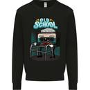 Old School 80s Music Cassette Retro 90s Mens Sweatshirt Jumper Black