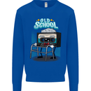 Old School 80s Music Cassette Retro 90s Mens Sweatshirt Jumper Royal Blue