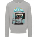 Old School 80s Music Cassette Retro 90s Mens Sweatshirt Jumper Sports Grey