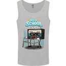 Old School 80s Music Cassette Retro 90s Mens Vest Tank Top Sports Grey