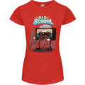 Old School 80s Music Cassette Retro 90s Womens Petite Cut T-Shirt Red