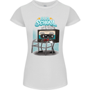 Old School 80s Music Cassette Retro 90s Womens Petite Cut T-Shirt White