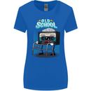 Old School 80s Music Cassette Retro 90s Womens Wider Cut T-Shirt Royal Blue