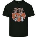 Old School Biker Bicycle Chopper Cycling Kids T-Shirt Childrens Black