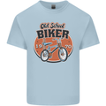 Old School Biker Bicycle Chopper Cycling Kids T-Shirt Childrens Light Blue