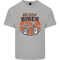 Old School Biker Bicycle Chopper Cycling Mens Cotton T-Shirt Tee Top Sports Grey