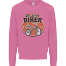 Old School Biker Bicycle Chopper Cycling Mens Sweatshirt Jumper Azalea