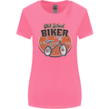 Old School Biker Bicycle Chopper Cycling Womens Wider Cut T-Shirt Azalea