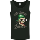 Old School Biker Motorcycle Motorbike Funny Mens Vest Tank Top Black
