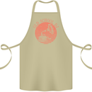 Old School DJ Gramaphone DJing Music Cotton Apron 100% Organic Khaki