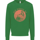 Old School DJ Gramaphone DJing Music Kids Sweatshirt Jumper Irish Green