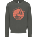 Old School DJ Gramaphone DJing Music Kids Sweatshirt Jumper Storm Grey