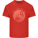 Old School DJ Gramaphone DJing Music Kids T-Shirt Childrens Red