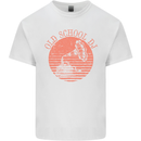 Old School DJ Gramaphone DJing Music Kids T-Shirt Childrens White