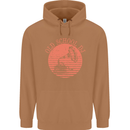 Old School DJ Gramaphone DJing Music Mens 80% Cotton Hoodie Caramel Latte
