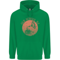 Old School DJ Gramaphone DJing Music Mens 80% Cotton Hoodie Irish Green