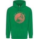 Old School DJ Gramaphone DJing Music Mens 80% Cotton Hoodie Irish Green