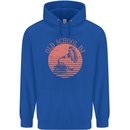 Old School DJ Gramaphone DJing Music Mens 80% Cotton Hoodie Royal Blue