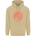 Old School DJ Gramaphone DJing Music Mens 80% Cotton Hoodie Sand