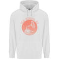 Old School DJ Gramaphone DJing Music Mens 80% Cotton Hoodie White