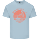 Old School DJ Gramaphone DJing Music Mens Cotton T-Shirt Tee Top Light Blue