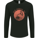 Old School DJ Gramaphone DJing Music Mens Long Sleeve T-Shirt Black