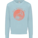 Old School DJ Gramaphone DJing Music Mens Sweatshirt Jumper Light Blue