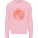 Old School DJ Gramaphone DJing Music Mens Sweatshirt Jumper Light Pink