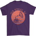 Old School DJ Gramaphone DJing Music Mens T-Shirt Cotton Gildan Purple