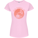 Old School DJ Gramaphone DJing Music Womens Petite Cut T-Shirt Light Pink