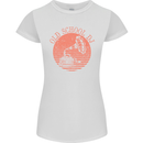 Old School DJ Gramaphone DJing Music Womens Petite Cut T-Shirt White