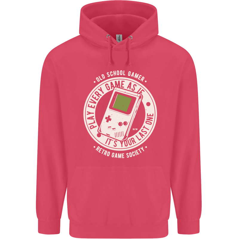 Old School Gamer Funny Gaming Childrens Kids Hoodie Heliconia